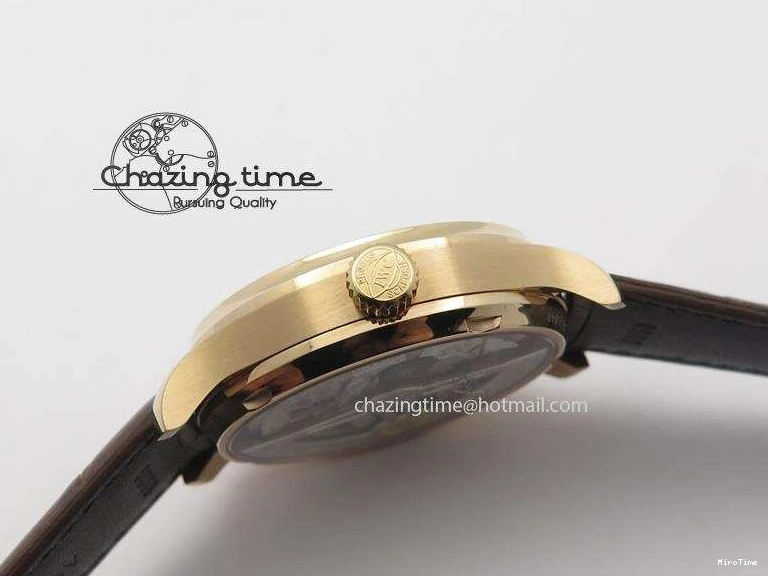 MIROTIME 0204 Unisex Portuguese Real PR RG IW500702 ZF 1:1 Best Edition On Brown Leather Strap A52010 V 7303